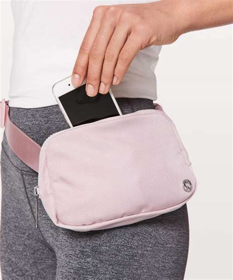 pink lululemon belt bag fluffy